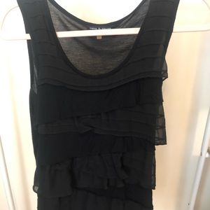 Black tank with layers